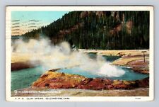 Yellowstone National Park, Cliff Spring, Series#YP11 Vintage Souvenir Postcard picture