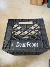 Vintage Plastic BLACK Dean Foods Milk Crate: 13