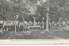 SELLERSVILLE PA - After The Service July 30, 1907 Postcard - Picture On Back-udb picture