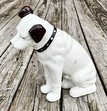Cast Iron LARGE Nipper Dog Money Coin Bank, 10” x 10” picture