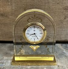 Mikimoto International Pearl Gold Lucite Desk Clock  picture
