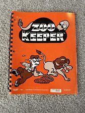 1982 Original Zoo Keeper Arcade Game By TAITO Owner’s Manual 72-00036-001 picture