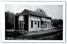 c1950's Depot Station Railroad Ashuelot New Hampshire NH RPPC Photo Postcard picture