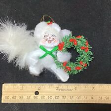 AnnaLee 2016 Kitty Cat With Wreath Christmas Ornament picture
