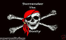 NEW 3x5 ft SURRENDER THE BOOTY PIRATE FLAG top quality us seller picture