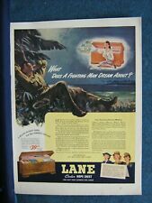 1943 Lane Cedar Hope Chest Ad - Model 2043 - WW 2 Soldier Dreams of Girl at Home picture