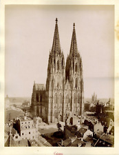 Germany, Cologne Germany. Vintage Albumen Print. 24x30 albumin print  picture