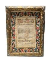 Vintage Wood Gilded Florentine Gold St Francis A Simple Prayer Frame picture