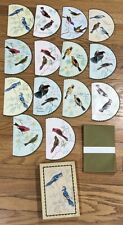 14 Vintage BEAUTIFUL BIRDS~All Occassion Greeting Cards W/Box~Cardinal~Blue Jay+ picture
