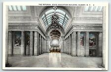 1920s ALBANY NEW YORK NY THE ROTUNDA STATE EDUCATION BUILDING POSTCARD P2584 picture