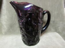 Vintage Bryce Glass El Rancho Pattern Amethyst/Purple 9-1/2  tall Large Pitcher picture