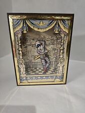 VINTAGE 1970 SWISS MUSIC BOX DANCING HARLEQUIN, REUGE, WORKING Great picture