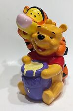 Adorable Disney Winnie The Pooh with Tigger 10” Ceramic Cookie Jar, w/Honey Pot picture