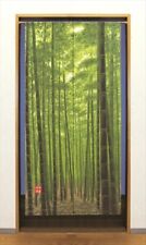 Japanese Bamboo Noren Door Curtain Tapestry Traditional Kyoto Take Green 85x170c picture