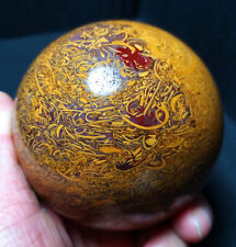 TOP 700G Natural Polished Afghan jade Agate Crystal Sphere Ball Healing WD280 picture