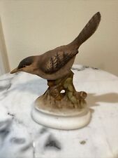 Vintage Lefton Hand Painted Bird Figurine House Wren #1184 Japan Stamped Collect picture