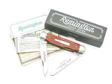 Vintage 1997 Remington R4468 Lumberjack USA Wood Muskrat Folding Pocket Knife picture