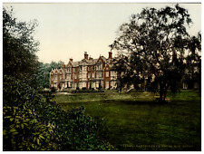 England. Norfolk. Sandringham, House. S.W. Front.  Vintage Photochrome by P.Z picture