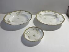 Antique Haviland & Co Limoges China Schleiger Set Of 3 bowls france picture