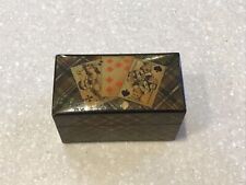 Antique Tartan Ware Mauchline Playing Card Box picture