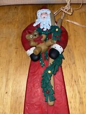 Vintage Hanging Christmas Santa Cynthia Madrid Folk Art Midwest Cannon Falls Red picture
