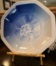 B&G Copenhagen Porcelain Decrotive Bowl Flower~335~Made In Denmark~Blue & White picture