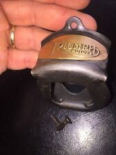Triumph Motorcycle Bottle Opener Patina Collector Beer Brewery METAL Blemishes picture