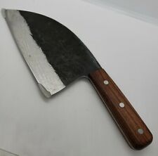NEW The Cooking Guild 1001-Rustic-Serb Hand Forged Serbian Cleaver Knife picture