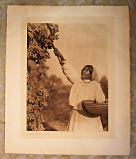 Original E S Curtis Large Format Photogravure on Japan Vellum 