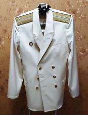 Vintage Naval Military Tunic White USSR picture