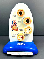 vtg Pfizer Doctor's office artery heart attack display sign  picture