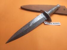 Custom Hand Crafted Knife king's Damascus Steel Fairbairn Dagger, Gift For Him picture