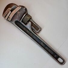 Vintage Ridgid No 8 Small Pipe Wrench Ridge Tool Co Elyria Ohio USA Tools Metal picture