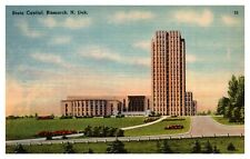 Bismarck North Dakota ND State Capitol Building 25 Linen Postcard picture