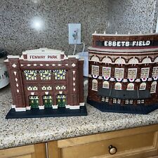Dept  56 Ebbets Field - No flag/box Fenway Park Lot Of Two picture