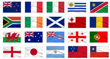 World Cup Rugby Flags 2023 All 20 Countries Flags 3x2ft QUALITY 1st class post picture