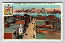 Windsor ON-Ontario Canada, Ouellette Ave, Vintage Postcard picture