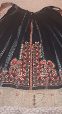 Czech Folk Costume Apron Bohemian Moravian Kroj Floral Lace Trim Antique picture