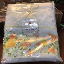 RARE~Vintage~Springmaid~MORNING GARDEN~Full/Double Top Sheet~81” x 108”~NEW~Nice picture