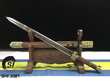 Damascus Folded Steel Traditional Auspicious Chinese Sword Han Dynasty Ruyi Jian picture