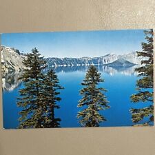 Crater Lake Oregon Volcanic Rock Mountin Wizard Island VTG OR Postcard picture