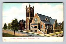 Jamestown NY-New York, St Luke's Episcopal Church, Antique Vintage Postcard picture