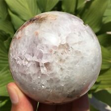 530g Natural Agate Hole ball quartz crystal sphere 74mm healing reiki XQ1839 picture