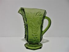Anchor Hocking Grape Harvest Green Glass Pitcher (A) picture