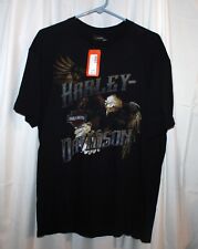 Peterson's® Key West Harley-Davidson® Motorcycles Black w/Eagle T-Shirt - Size L picture
