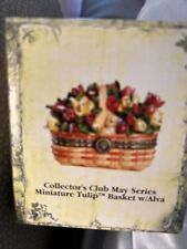 2008 Boyd's Bears Longaberger Treasure Box Miniature Tulip Basket w/ Alva picture