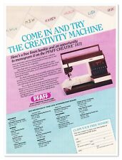 Pfaff Creative 1471 Computerized Sewing Machine Vintage 1985 Print Magazine Ad picture