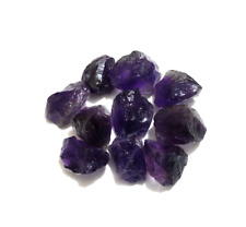 Awesome African Purple Amethyst Raw 10 Pcs Lot 14-20 MM Amethyst Rough Jewelry picture