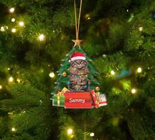 Personalized Maine Coon Christmas Tree Hanging Ornament, Cat Lovers Gift picture
