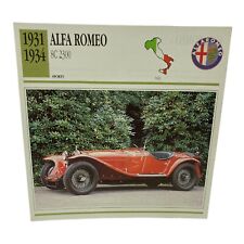 Cars of The World - Single Collector Card 1931 1934 Alfa Romeo 8C 2300 picture